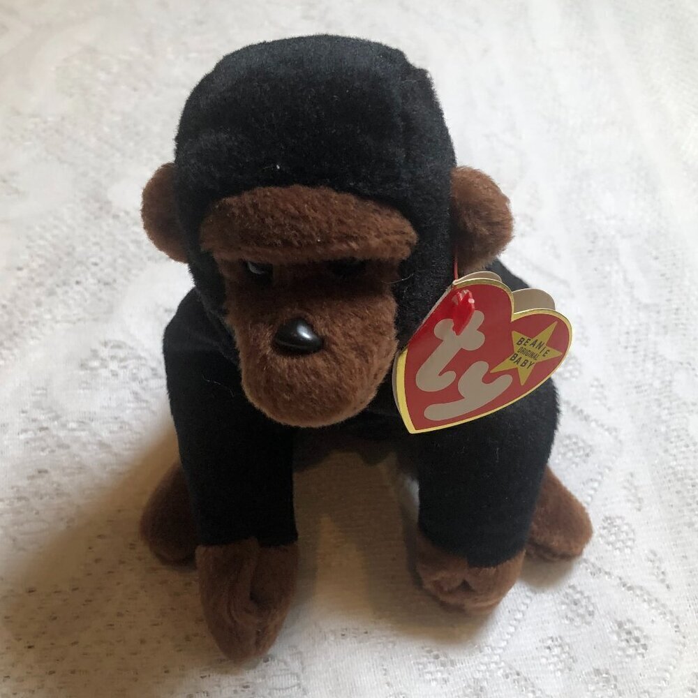 Ty Congo Beanie Baby With Tag Errors Rare from 1996 Vintage